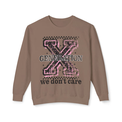 Generation X 'We Don't Care' Crewneck Sweatshirt