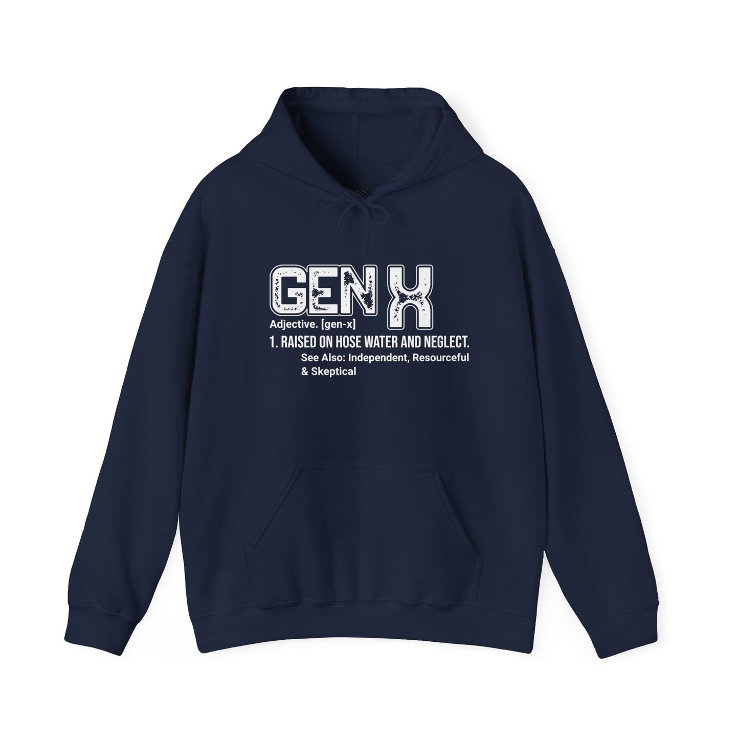 Gen X Definition Hoodie — Retro 'Gen X' Graphic Pullover