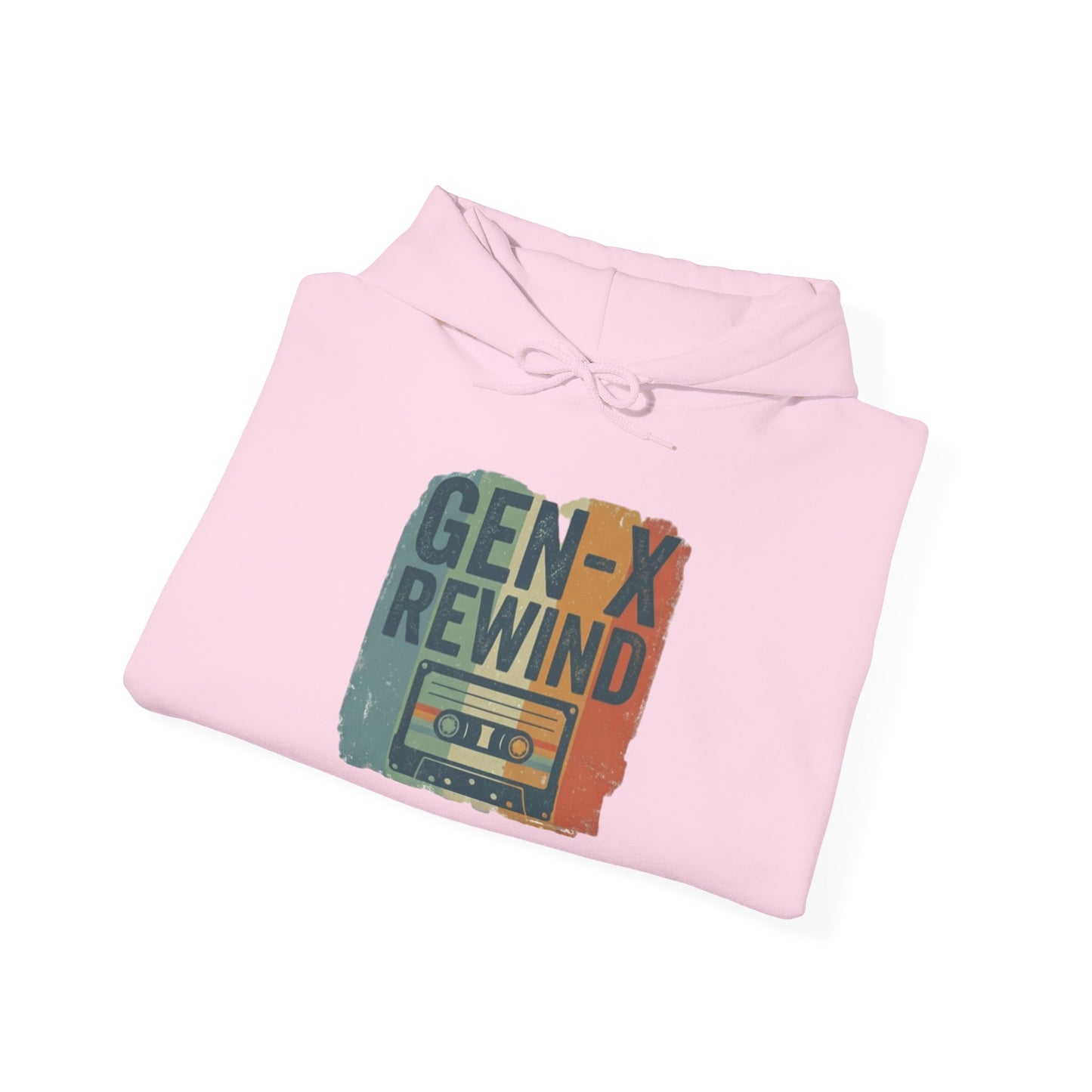 Gen-X Rewind Hoodie — Retro Cassette Tape Graphic Sweatshirt