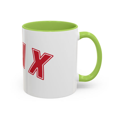 Gen X Coffee Mug — Retro Bold Red Accent Mug (11/15oz)