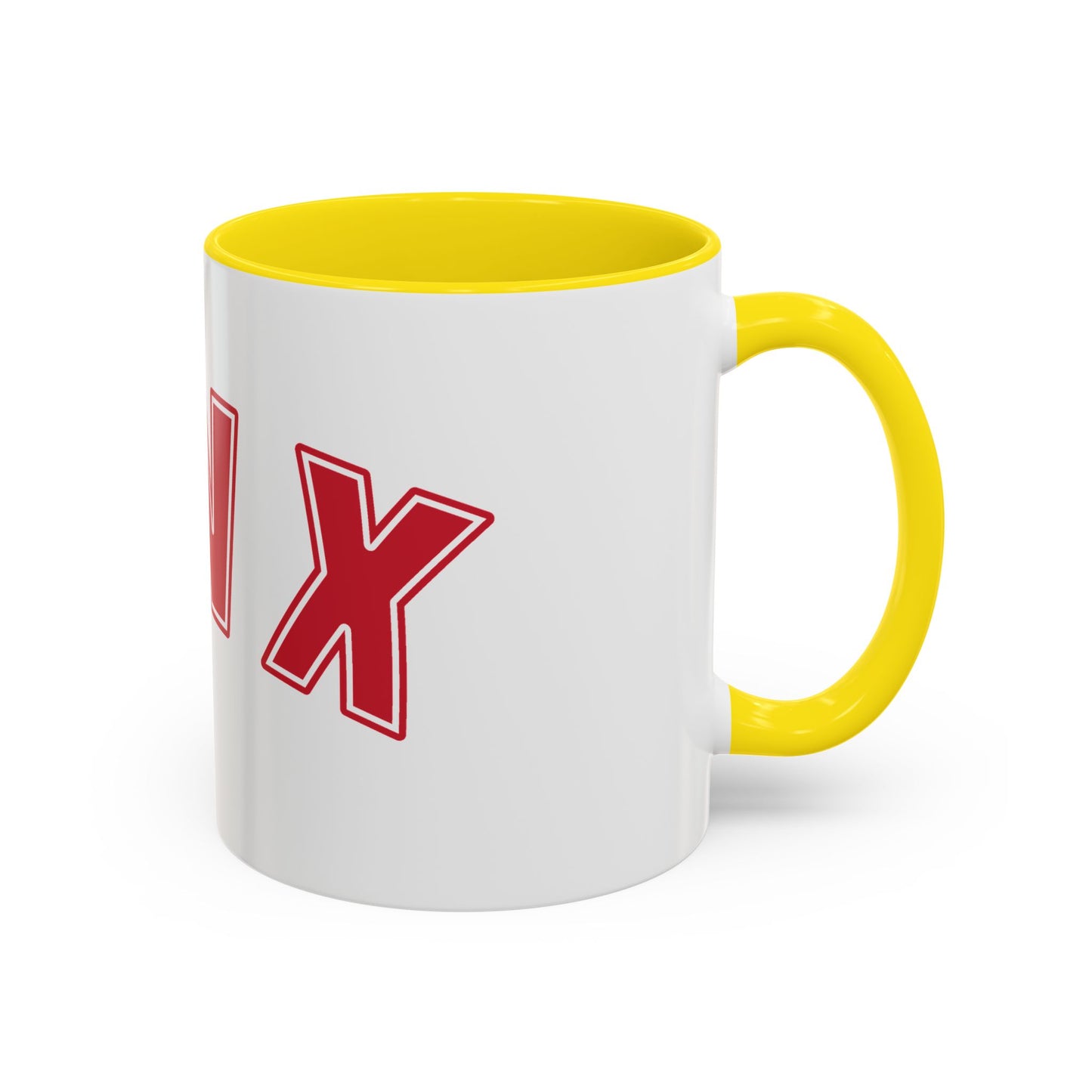Gen X Coffee Mug — Retro Bold Red Accent Mug (11/15oz)