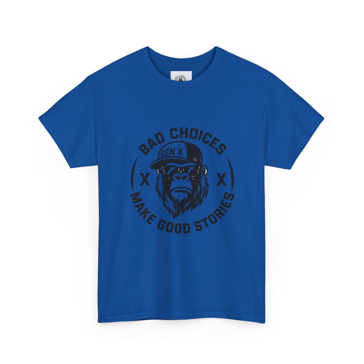 Gen X Bad Choices Tee, Unisex Heavy Cotton Shirt, Funny Gift for Millennials, Casual Wear, Storyteller T-Shirt