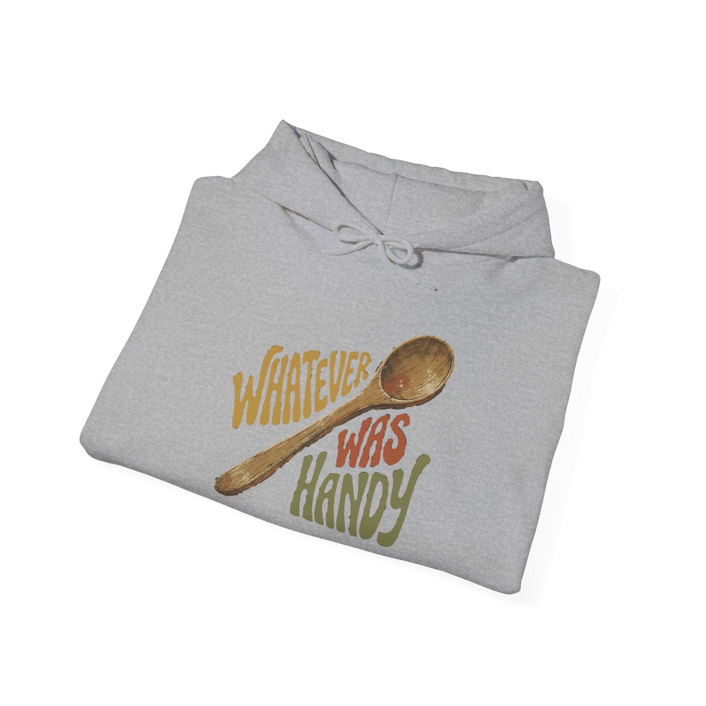Whatever Was Handy Hoodie — Funny Retro Spoon Chef Cooking Sweatshirt