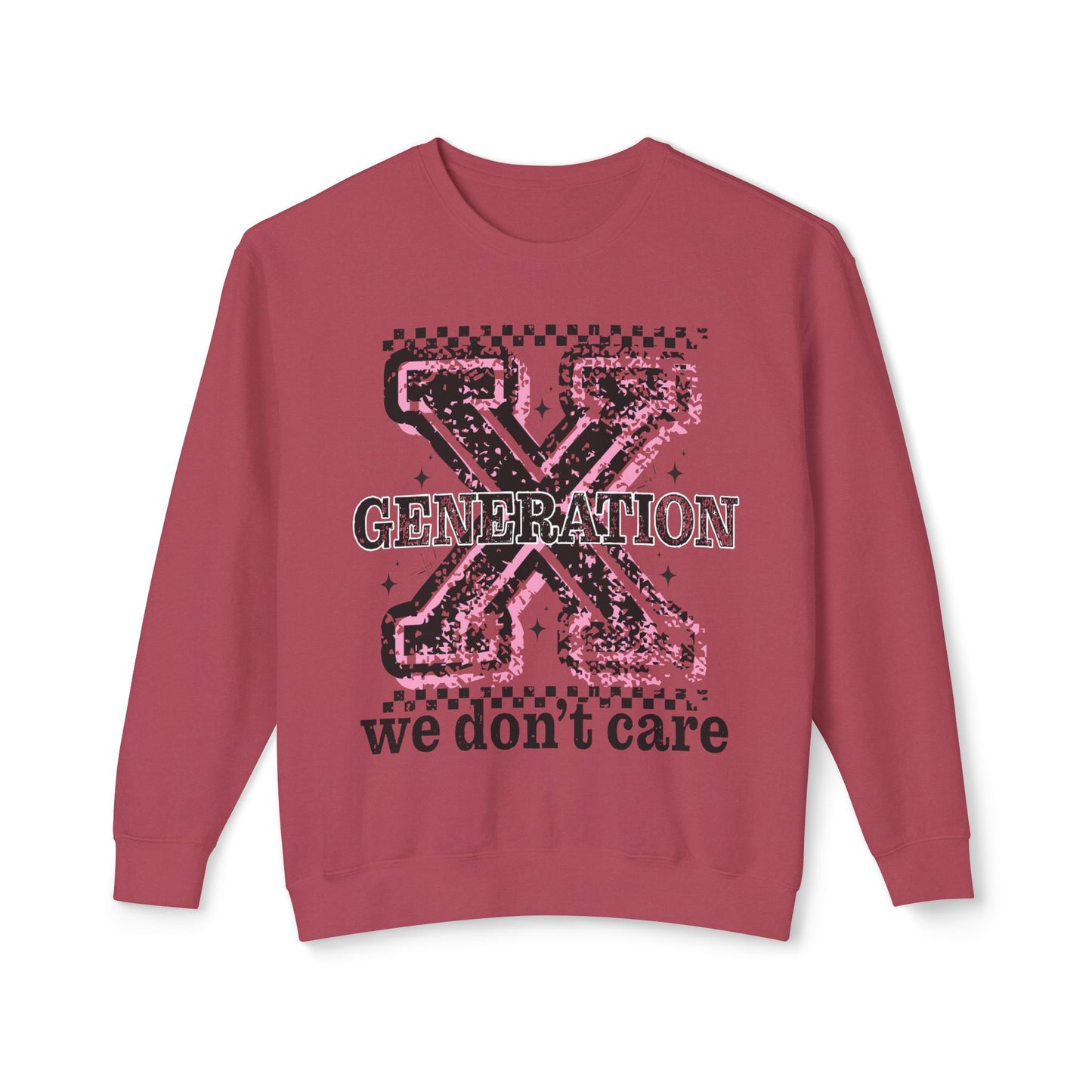 Generation X 'We Don't Care' Crewneck Sweatshirt
