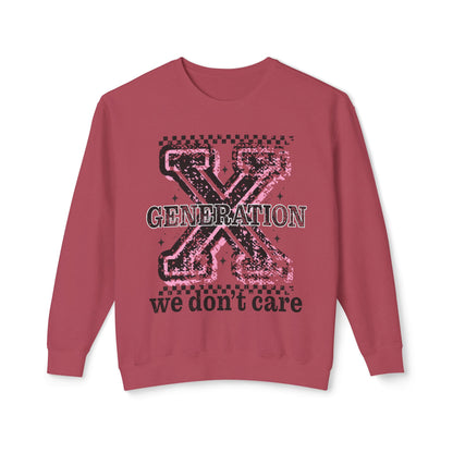 Generation X 'We Don't Care' Crewneck Sweatshirt