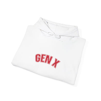 Gen X Retro Hoodie — Vintage Collegiate Pullover for Generation X