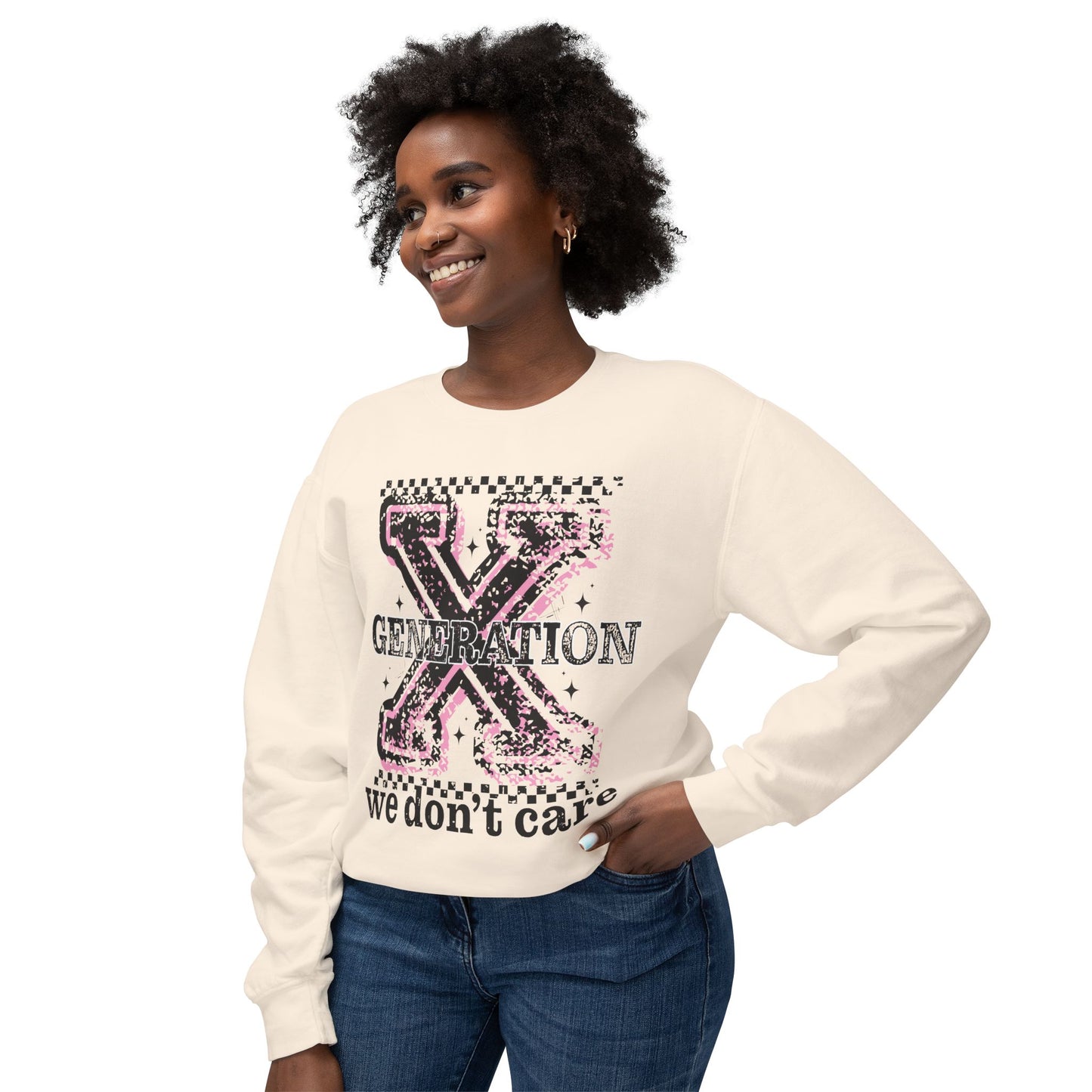Generation X 'We Don't Care' Crewneck Sweatshirt