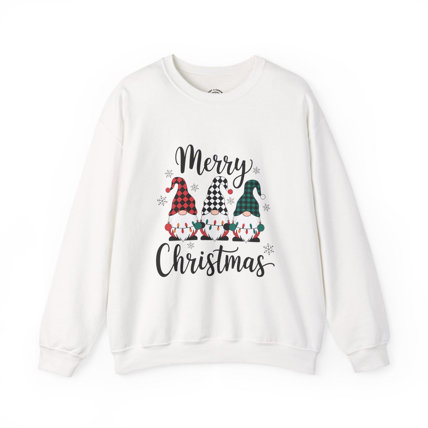 Merry Christmas Gnome Sweatshirt — Holiday Crewneck for Women & Men