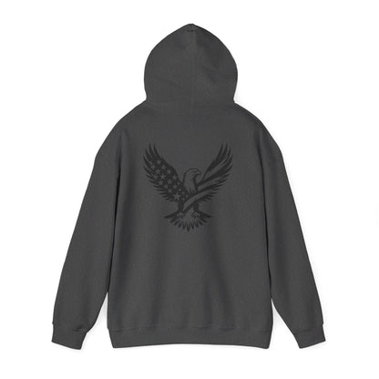 Patriotic Eagle Hoodie – American Flag Bald Eagle Back Print