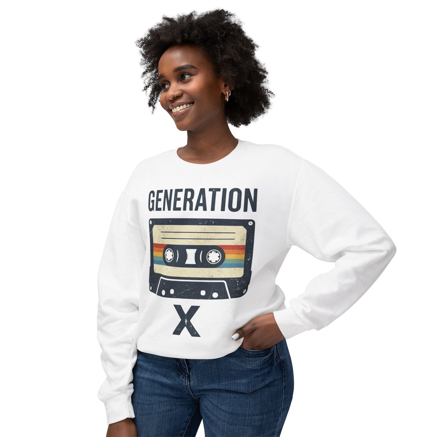 Generation X Retro Cassette Crewneck Sweatshirt