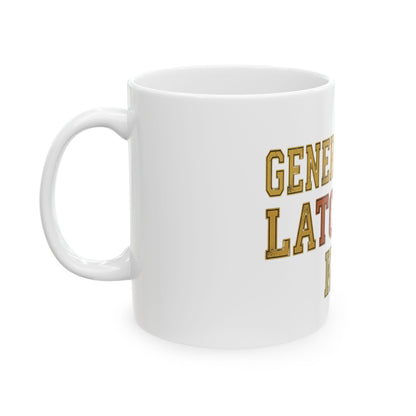 Generation X Latchkey Kid Ceramic Mug (11oz/15oz) – Retro Nostalgia Coffee Cup
