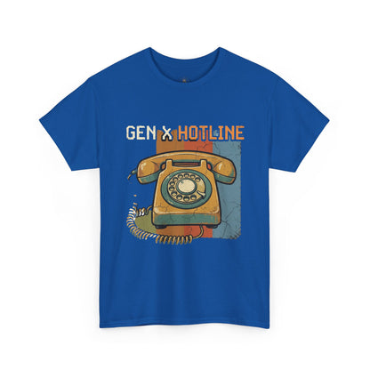 Vintage Rotary Phone T‑Shirt - "Gen X Hotline" Retro Graphic Tee