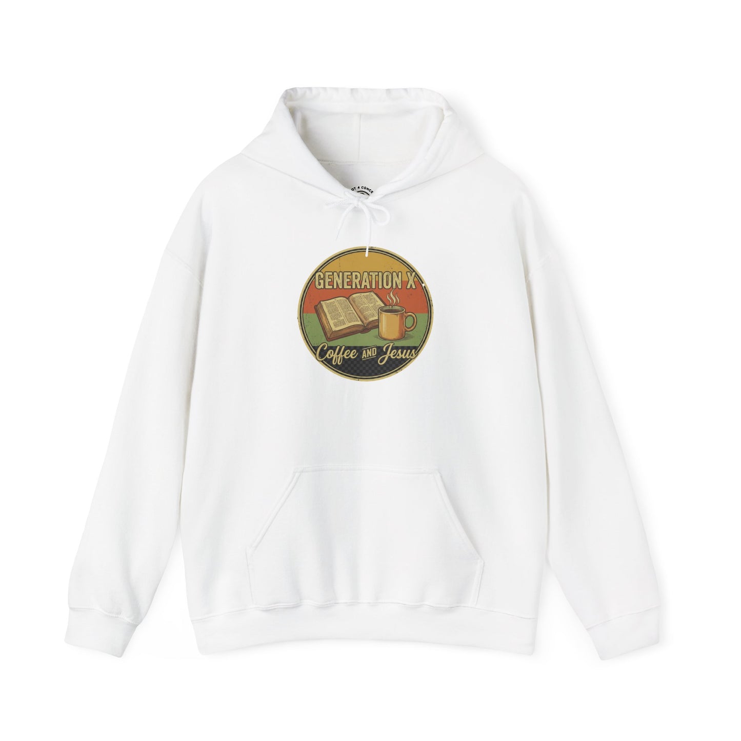 Generation X Coffee & Vinyl Hoodie — Retro Music Lover Pullover