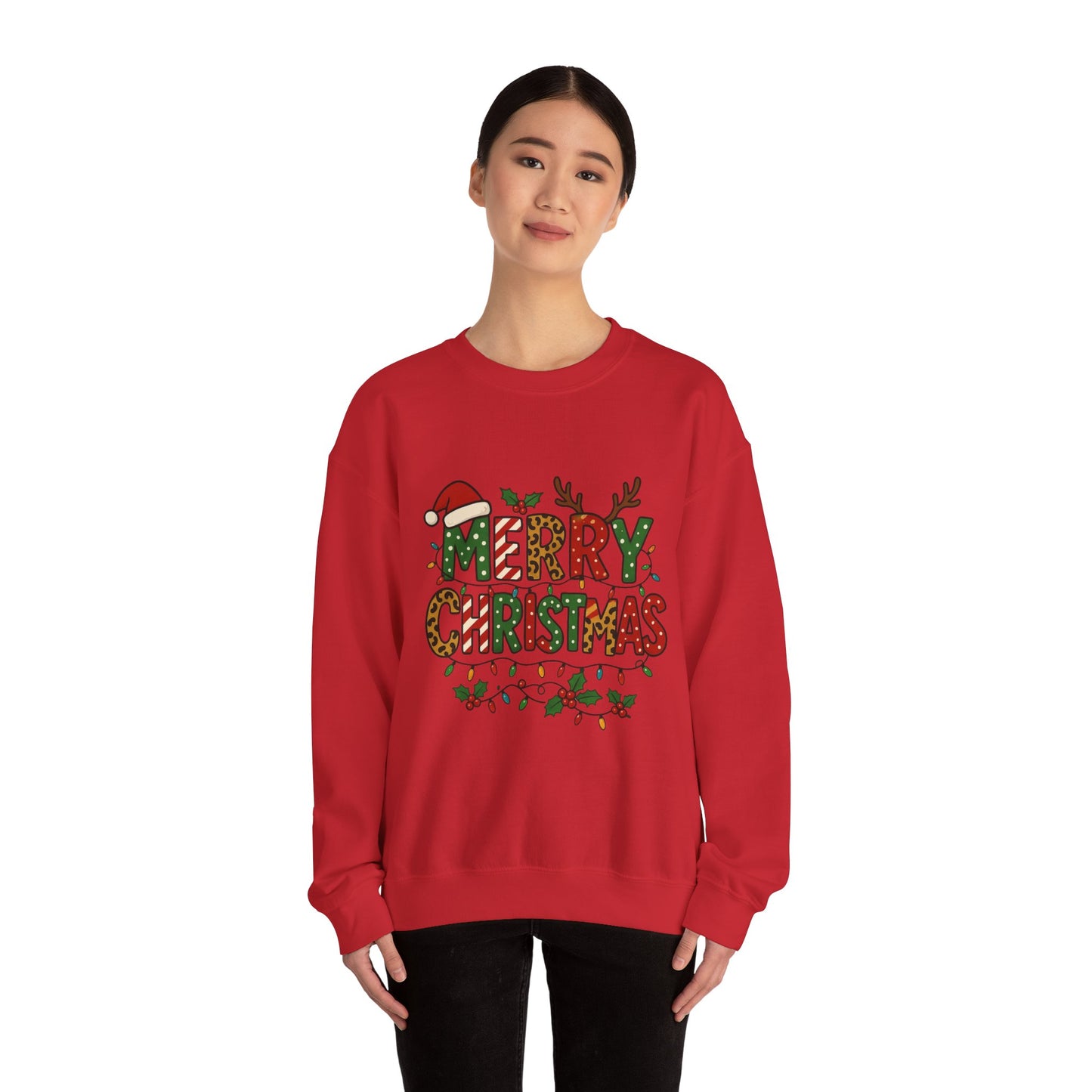 Christmas Sweatshirt — 'Merry Christmas' Holiday Crewneck