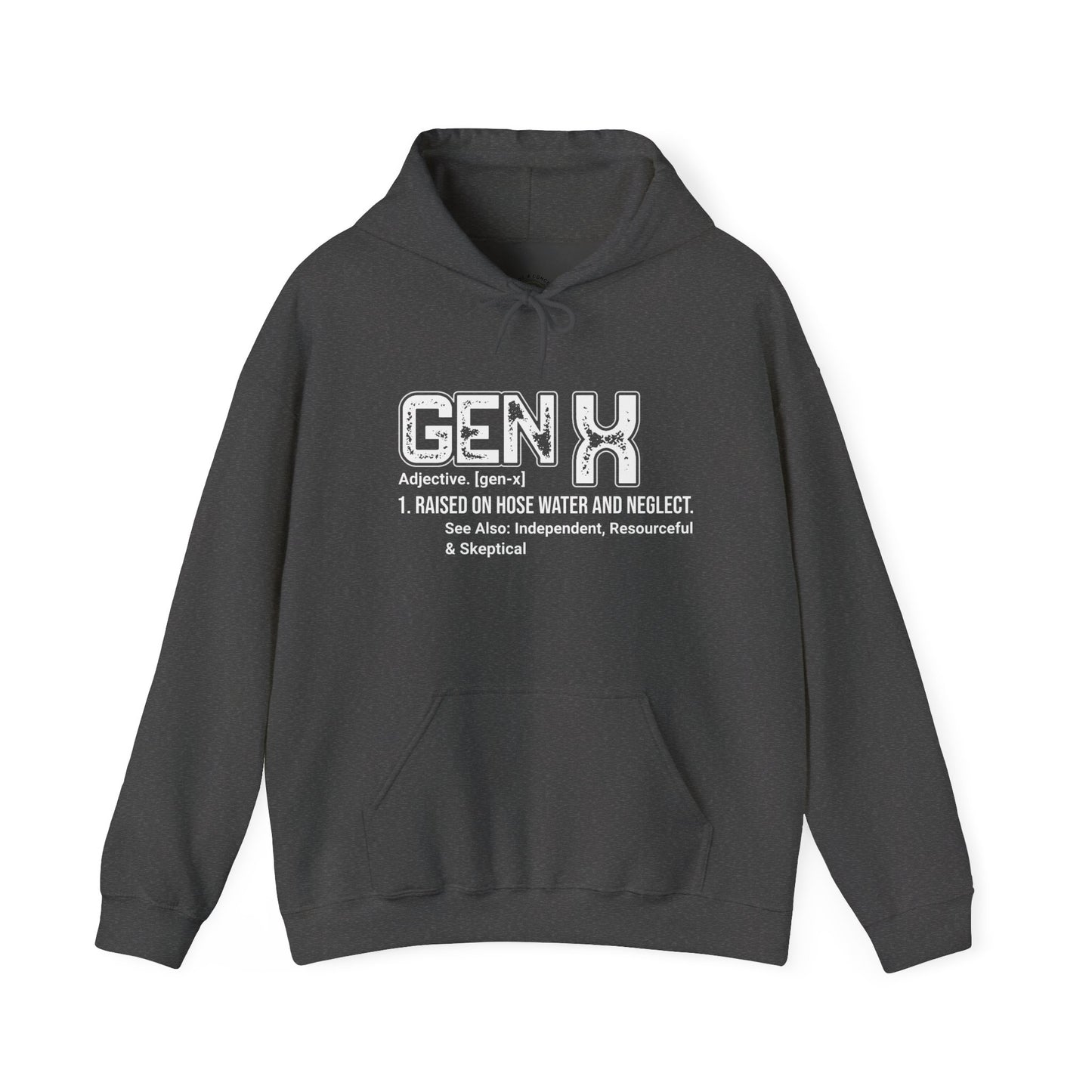 Gen X Definition Hoodie — Retro 'Gen X' Graphic Pullover