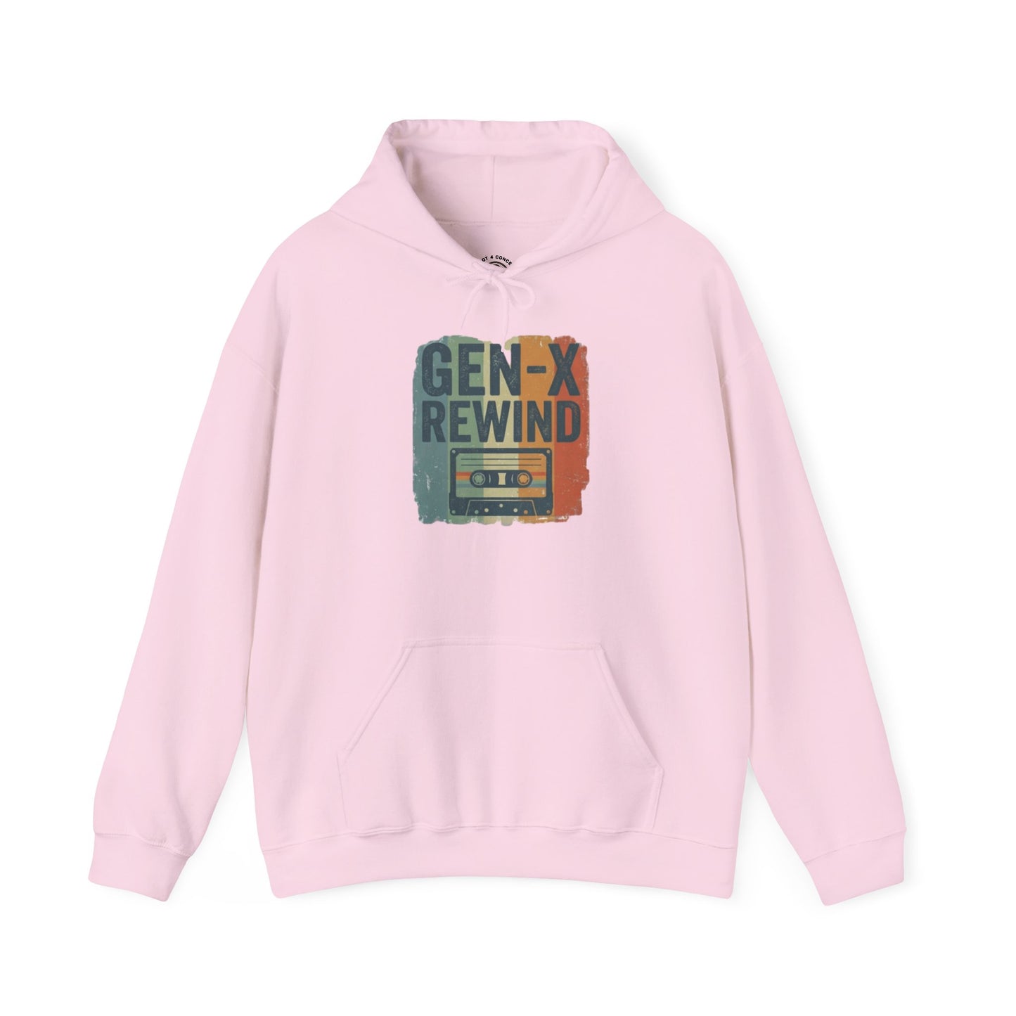 Gen-X Rewind Hoodie — Retro Cassette Tape Graphic Sweatshirt