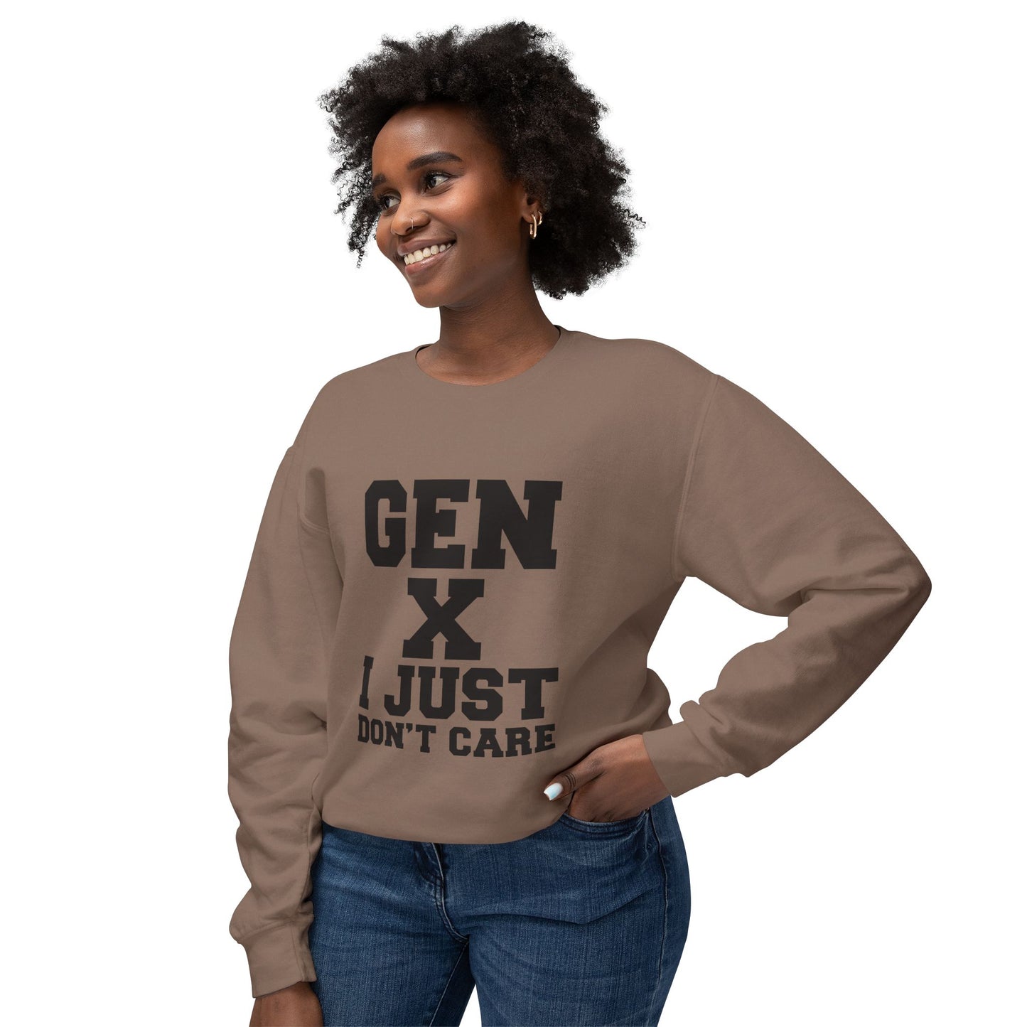 Gen X 'I Just Don't Care' Crewneck Sweatshirt