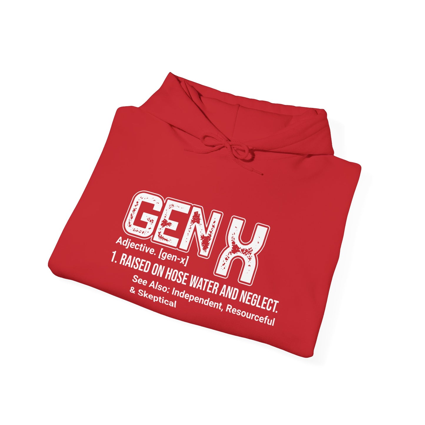 Gen X Definition Hoodie — Retro 'Gen X' Graphic Pullover