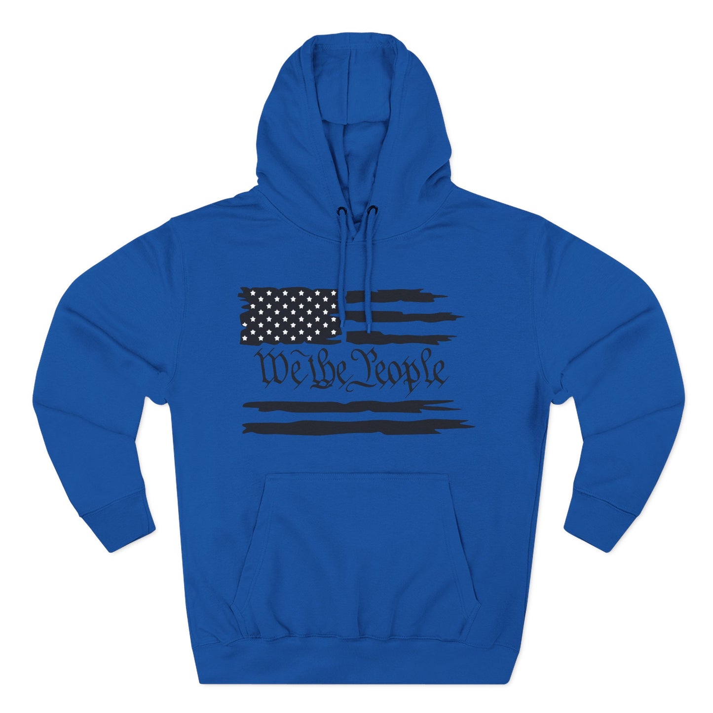 Patriotic "We the People" Hoodie - Distressed American Flag Pullover