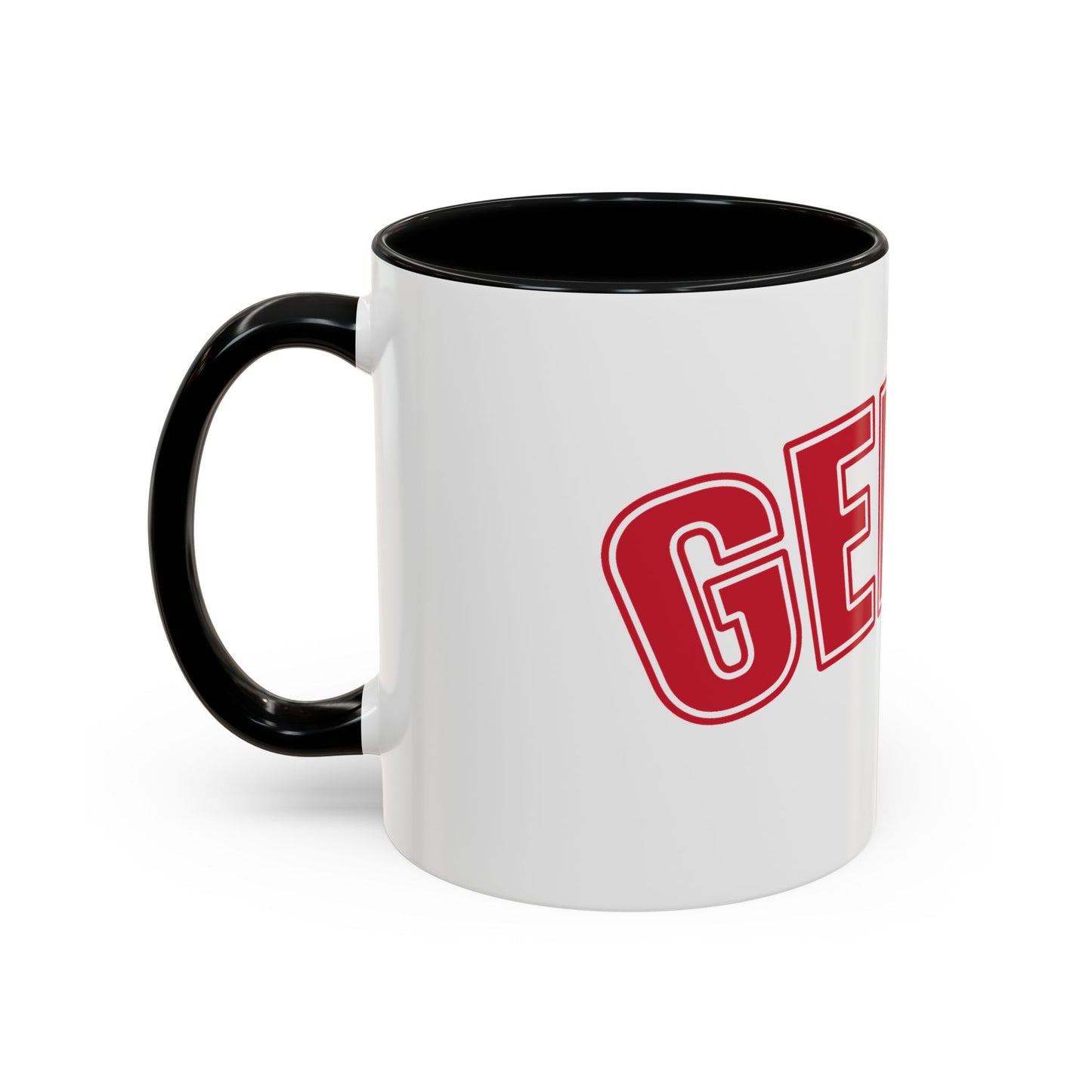 Gen X Coffee Mug — Retro Bold Red Accent Mug (11/15oz)