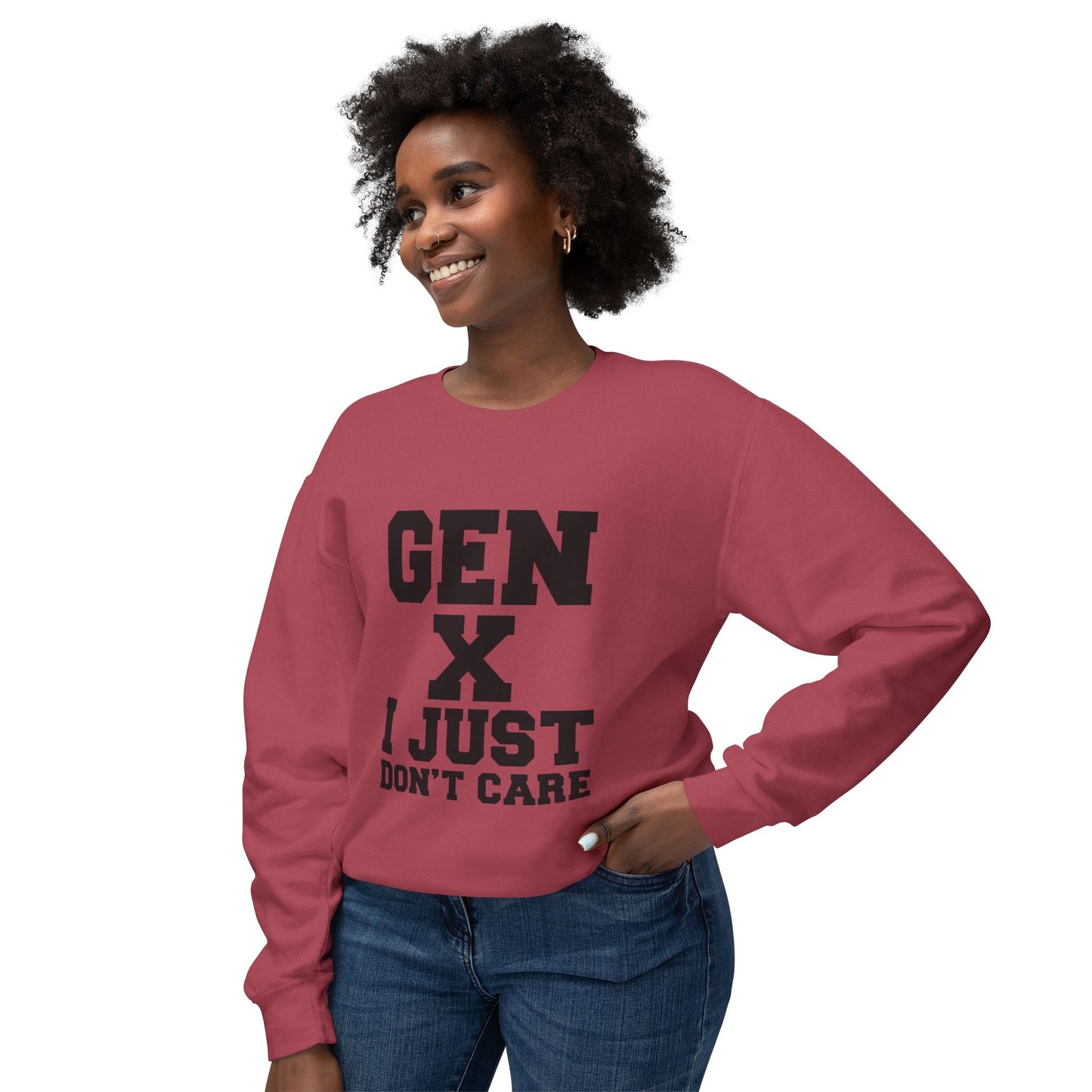 Gen X 'I Just Don't Care' Crewneck Sweatshirt