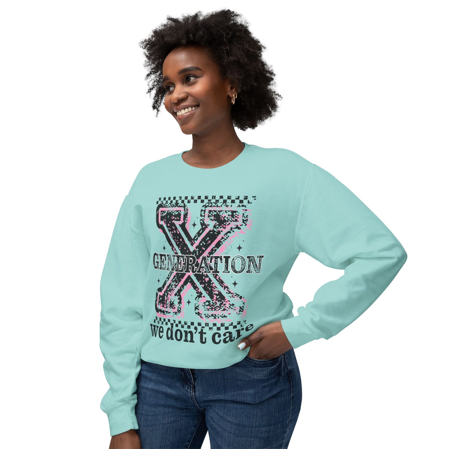 Generation X 'We Don't Care' Crewneck Sweatshirt