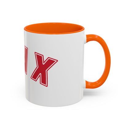 Gen X Coffee Mug — Retro Bold Red Accent Mug (11/15oz)