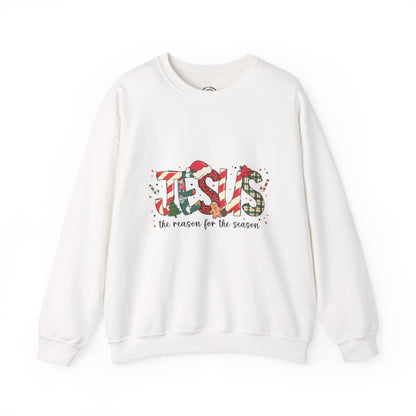 Crewneck Sweatshirt — “JESUS the reason for the season” Christmas Holiday Pullover