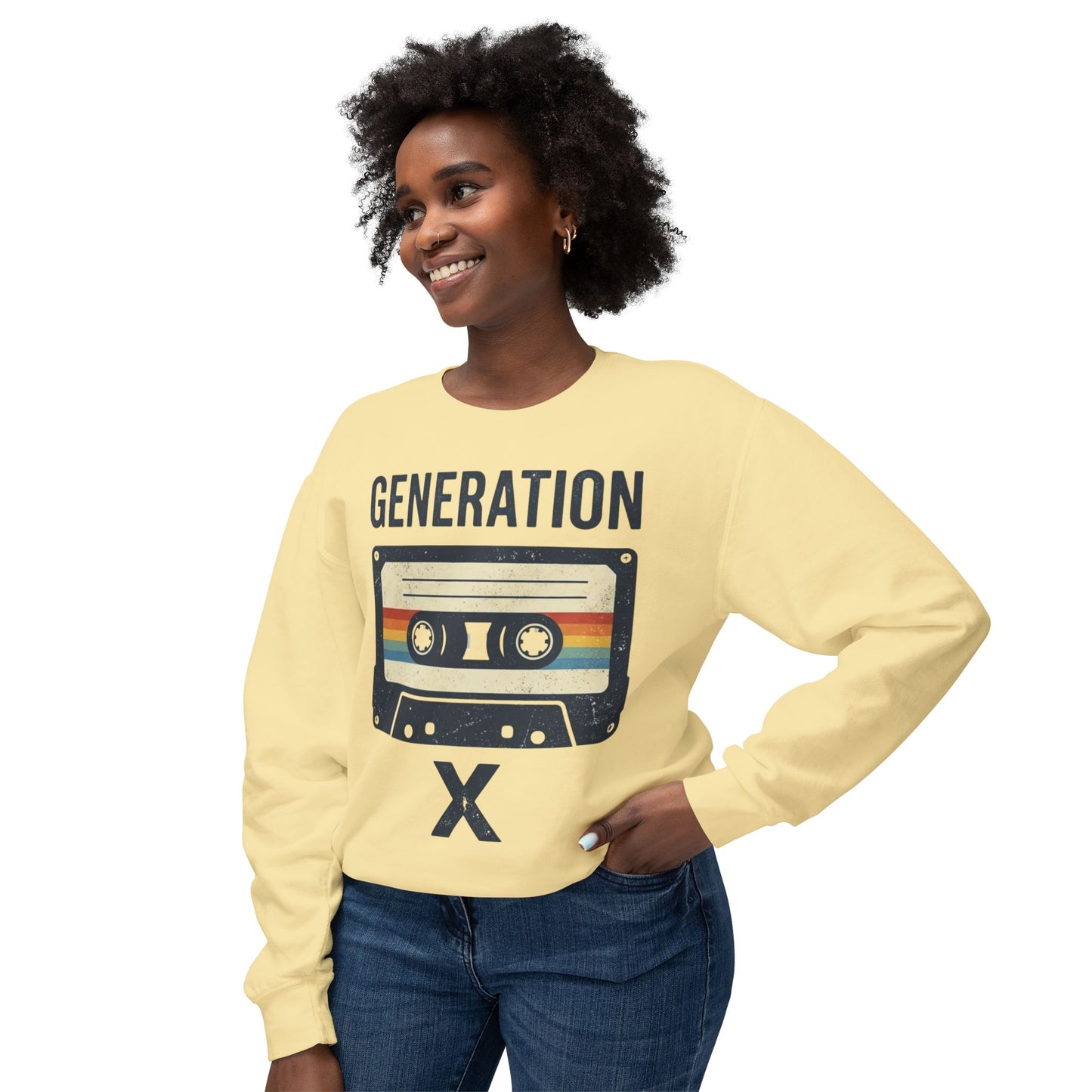 Generation X Retro Cassette Crewneck Sweatshirt