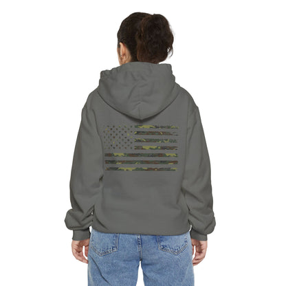 Flag Graphic Hoodie — Distressed American Flag Design