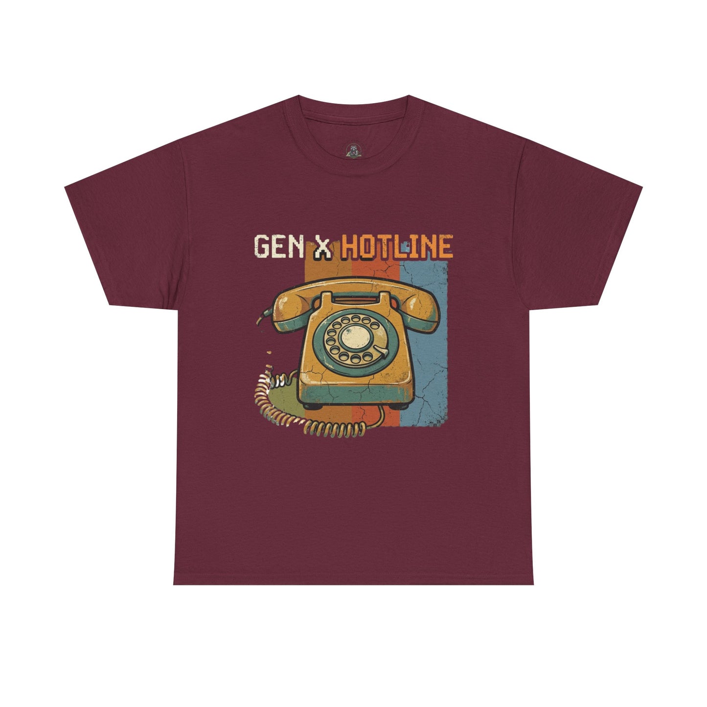 Vintage Rotary Phone T‑Shirt - "Gen X Hotline" Retro Graphic Tee