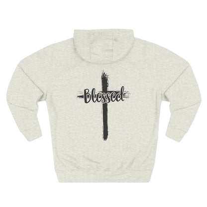 Blessed Cross Hoodie — Christian Faith Graphic Hoodie