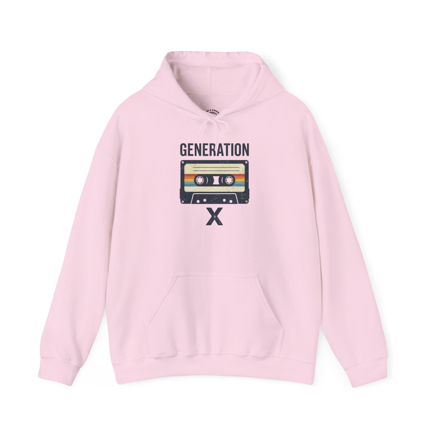 Generation X Retro Cassette Hoodie – Vintage 80s Music Sweatshirt
