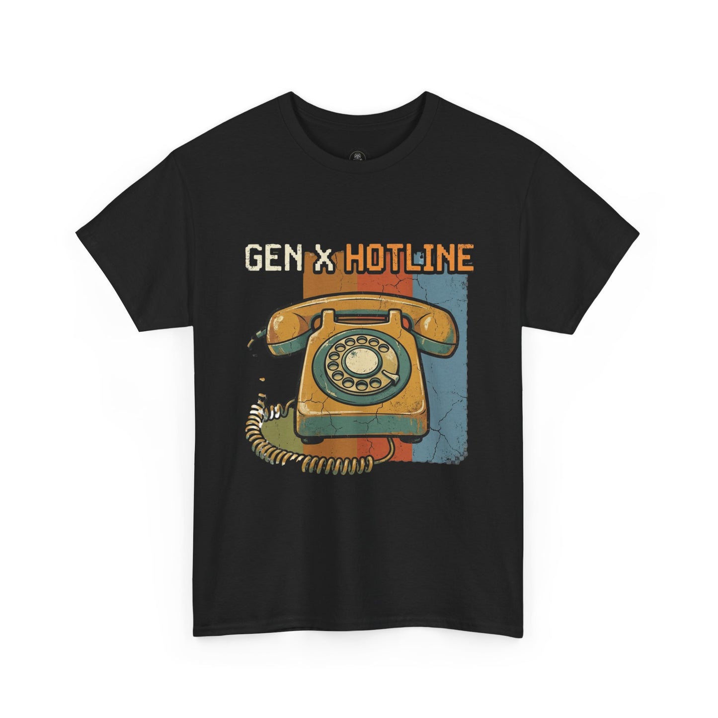 Vintage Rotary Phone T‑Shirt - "Gen X Hotline" Retro Graphic Tee