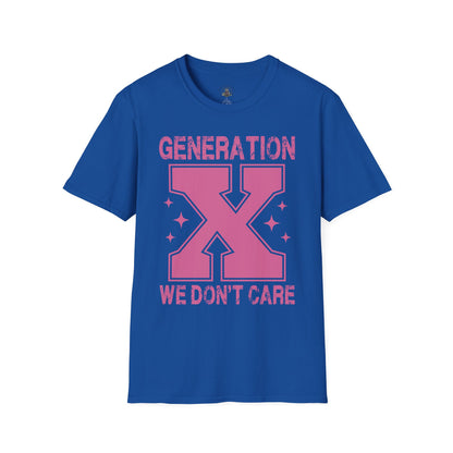 Generation X- "We Don't Care" Graphic
