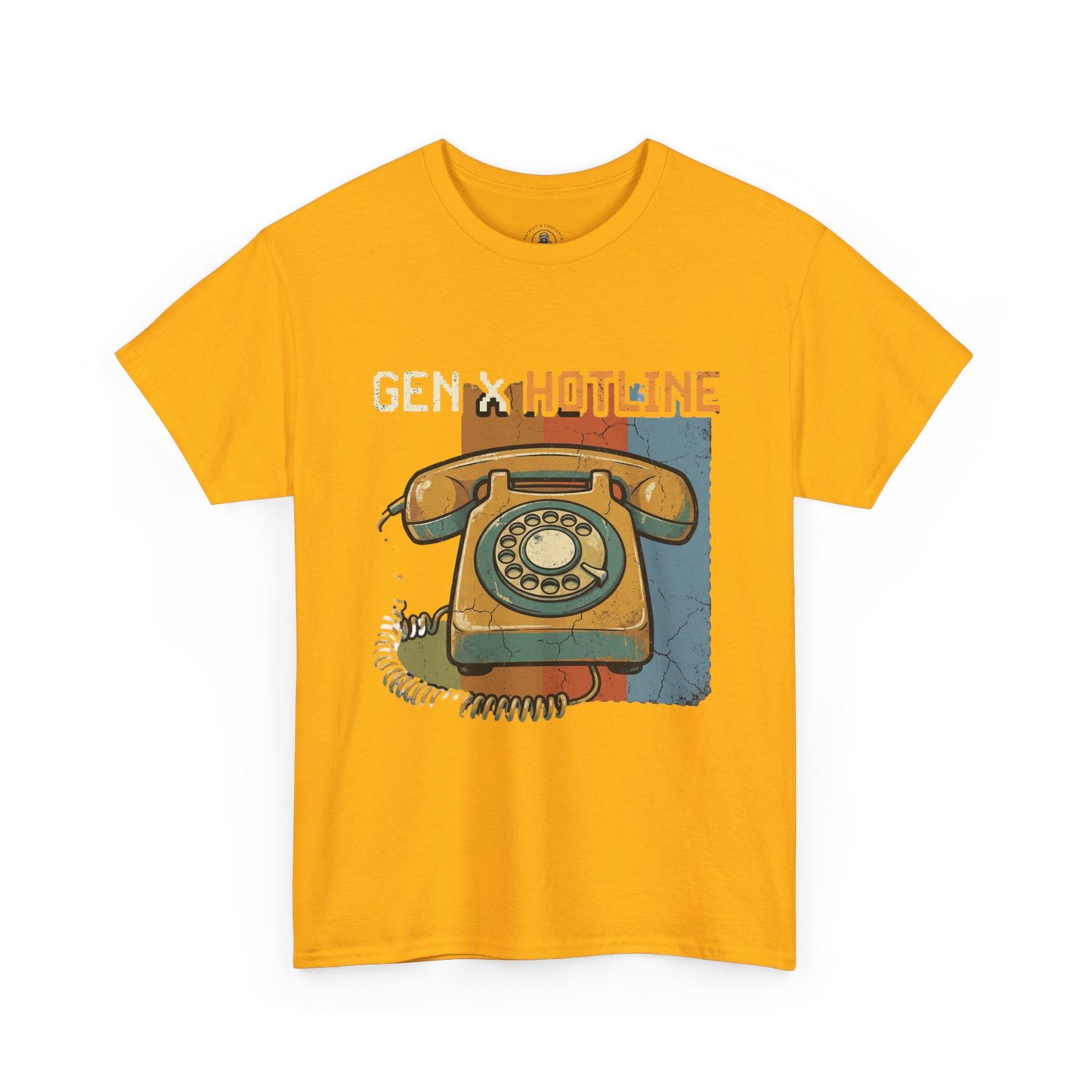 Vintage Rotary Phone T‑Shirt - "Gen X Hotline" Retro Graphic Tee