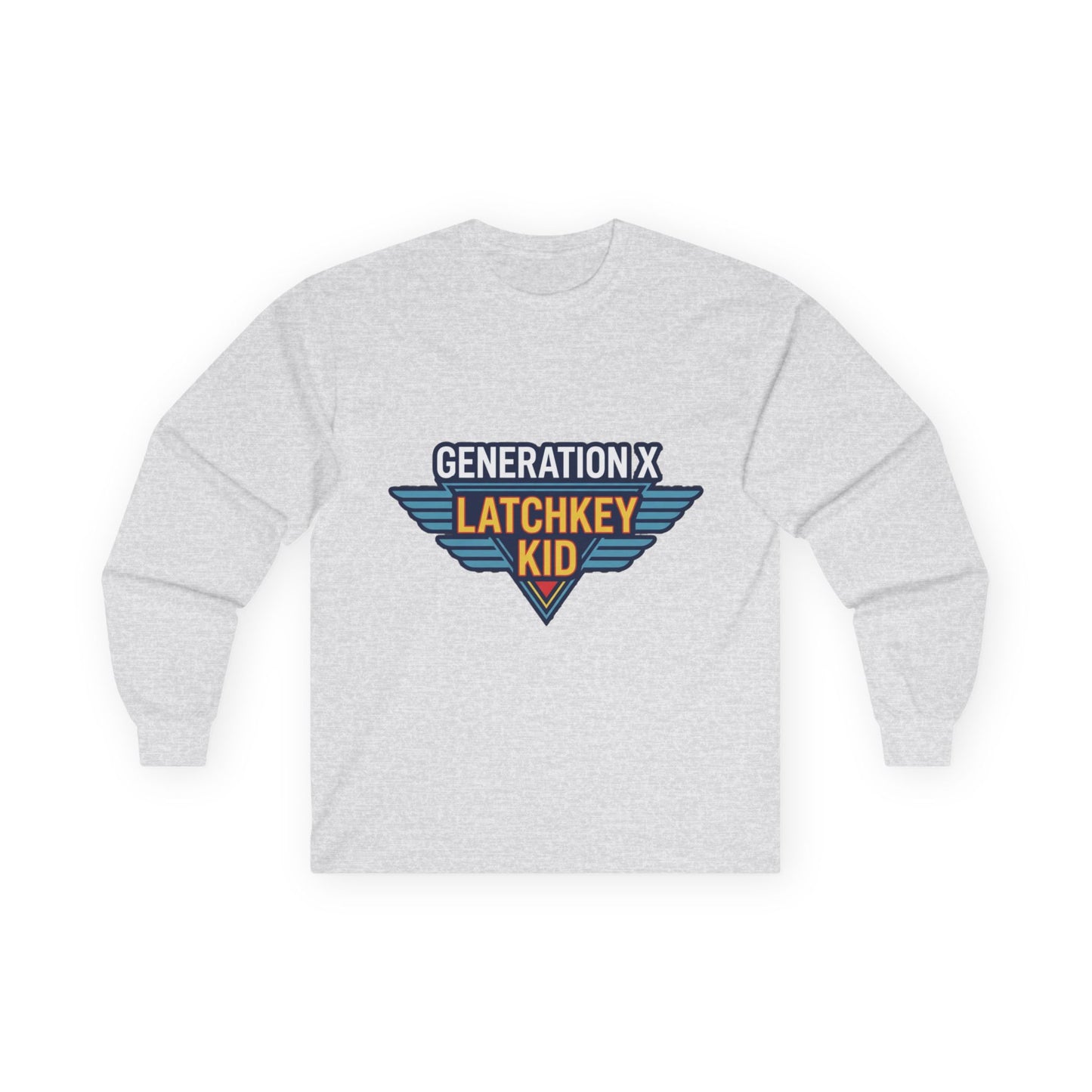 Generation X "Latchkey Kid" Long Sleeve Tee — Retro 80s Nostalgia Shirt