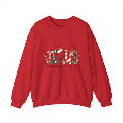 Crewneck Sweatshirt — “JESUS the reason for the season” Christmas Holiday Pullover