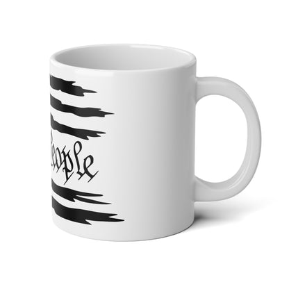 We the People American Flag 20oz Jumbo Mug — Patriotic Constitution Coffee Cup