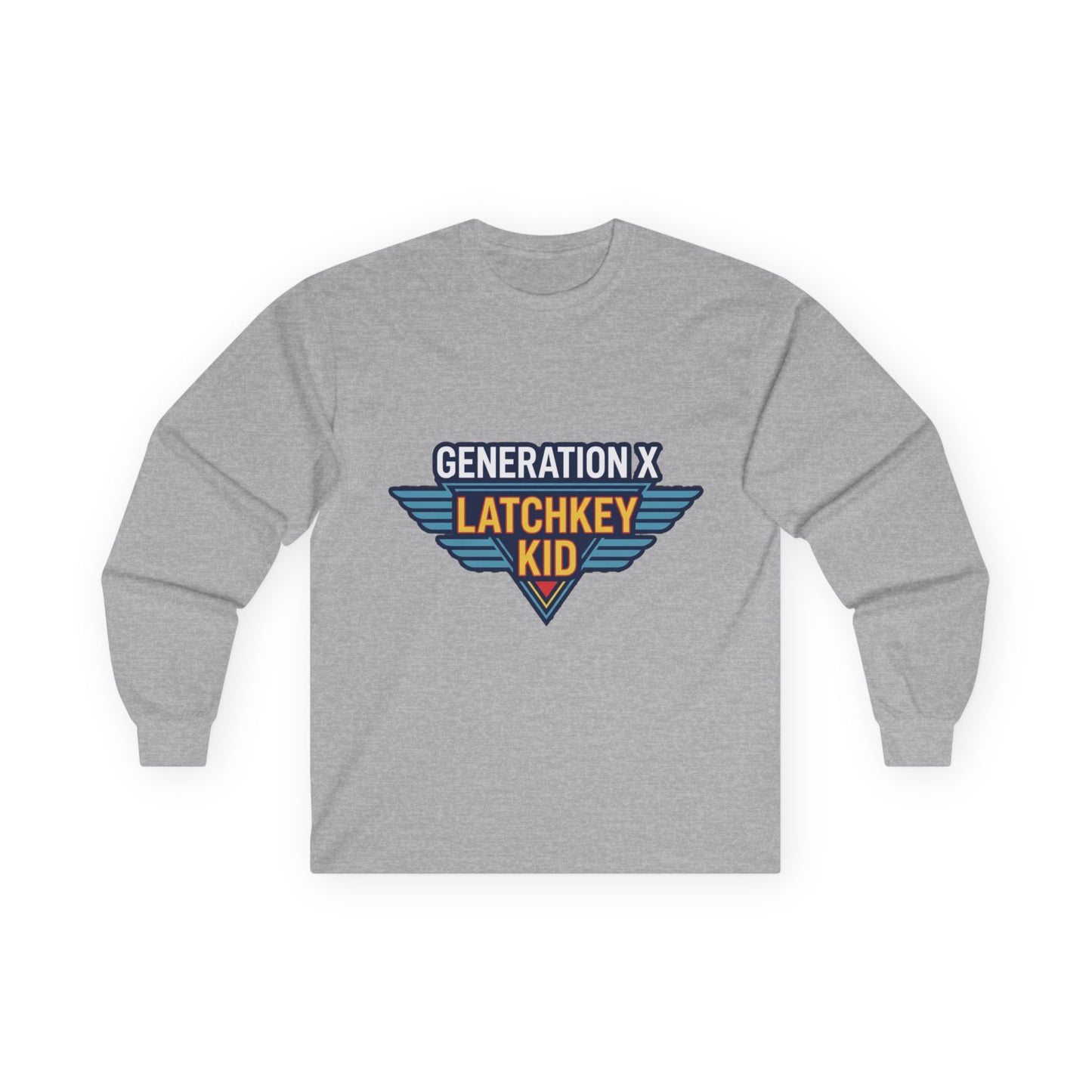 Generation X "Latchkey Kid" Long Sleeve Tee — Retro 80s Nostalgia Shirt