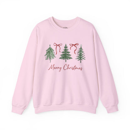 Christmas Tree Crewneck Sweatshirt – Merry Christmas Holiday Pullover