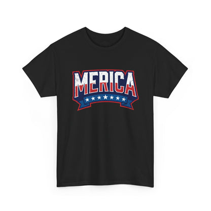 Merica Flag Graphic Tee — Vintage Americana 4th of July T‑Shirt