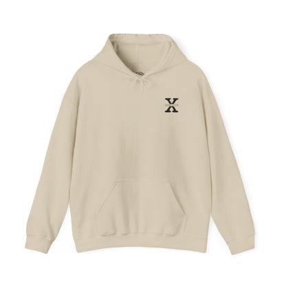 Generation X Hoodie – “Raised on Nostalgia and Neglect” Retro 1965–1980 Skeleton Hand Design