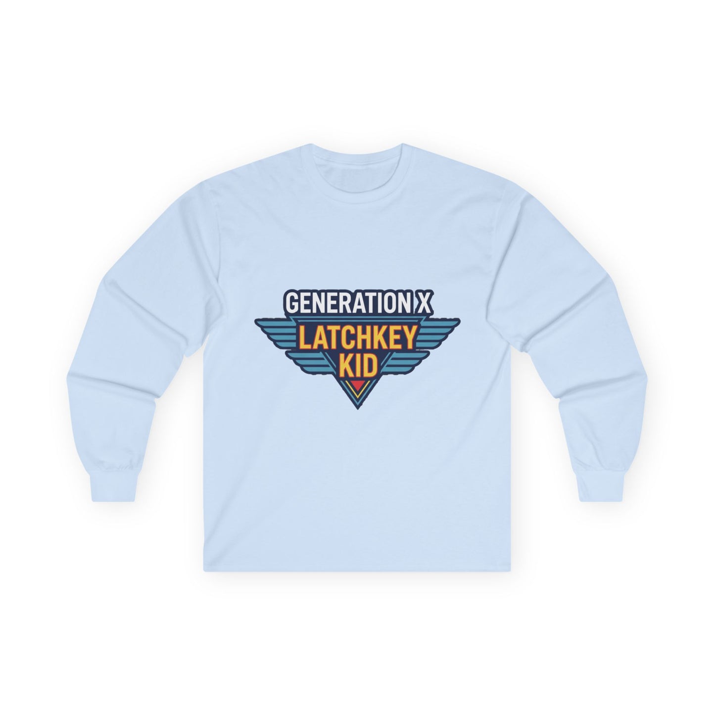 Generation X "Latchkey Kid" Long Sleeve Tee — Retro 80s Nostalgia Shirt