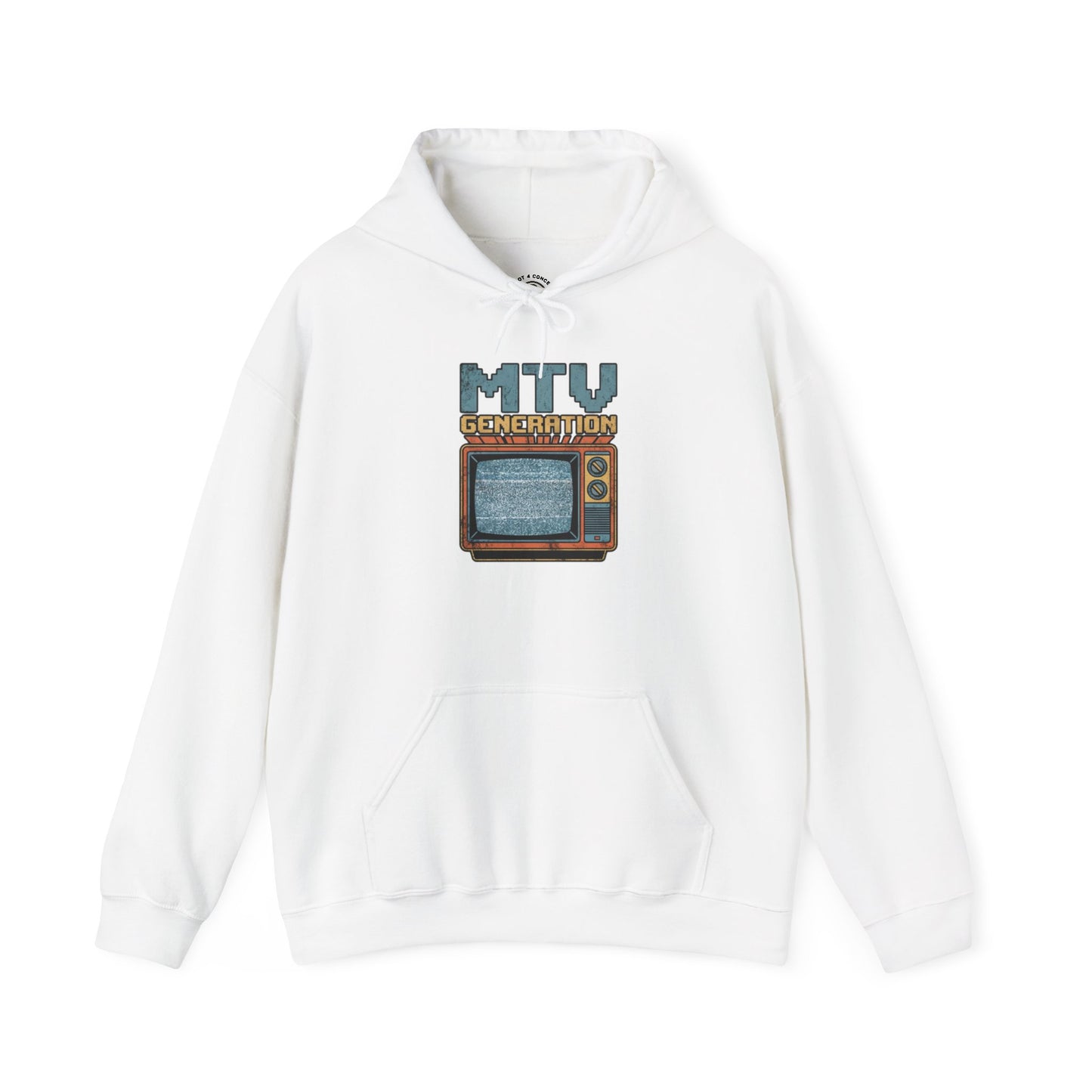 Retro TV 'MTV Generation' Hoodie – Vintage 80s Nostalgia Pullover