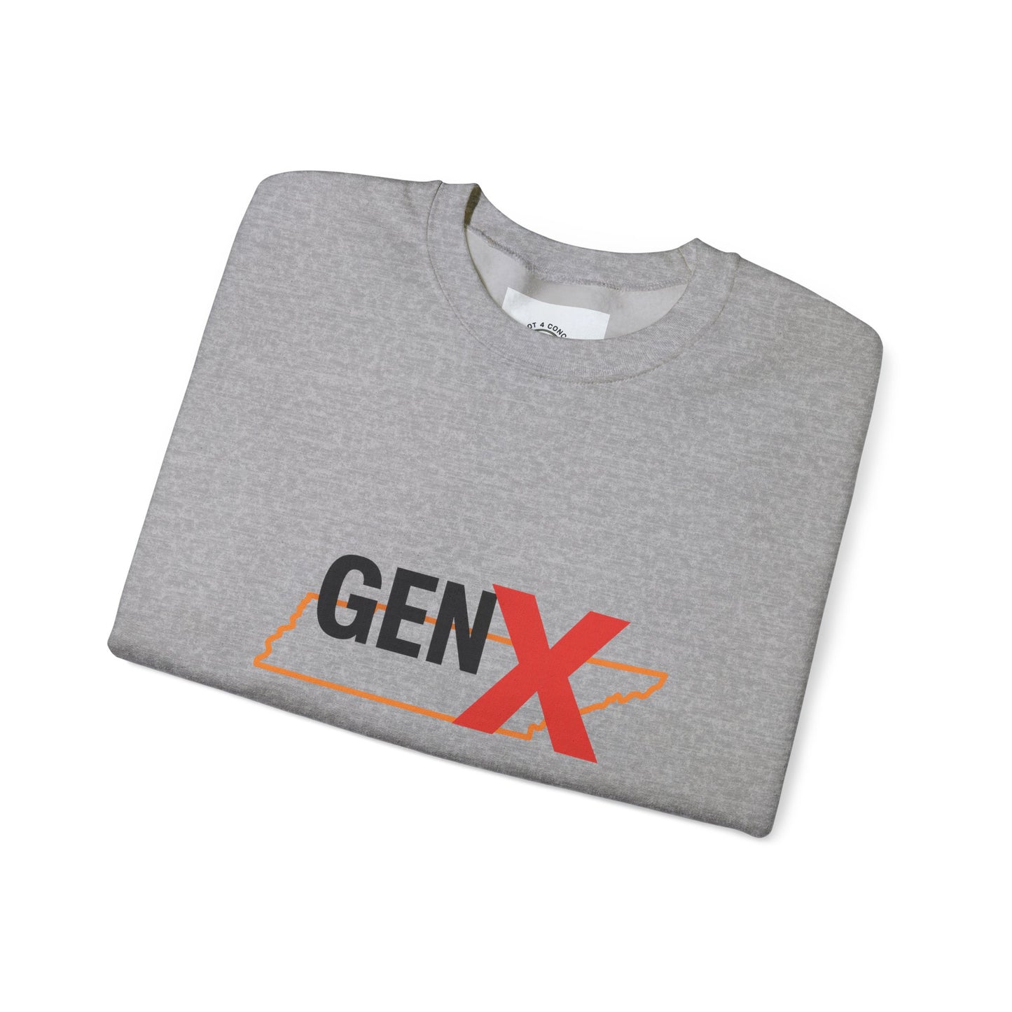 Gen X Pride Crewneck Sweatshirt, Vintage Style, Casual Comfort, Unisex Fashion, Gift for Gen X, Retro Apparel
