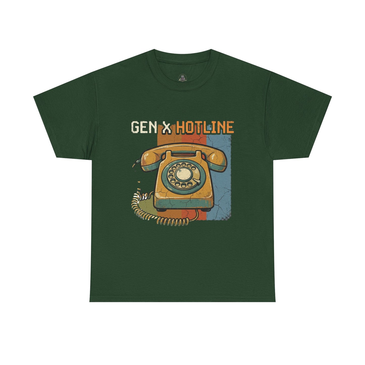 Vintage Rotary Phone T‑Shirt - "Gen X Hotline" Retro Graphic Tee
