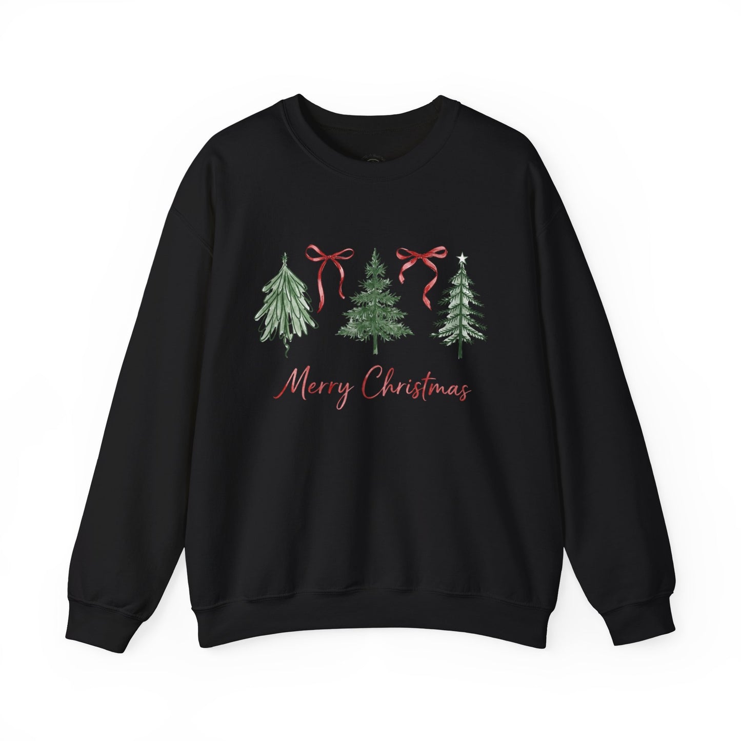 Christmas Tree Crewneck Sweatshirt – Merry Christmas Holiday Pullover