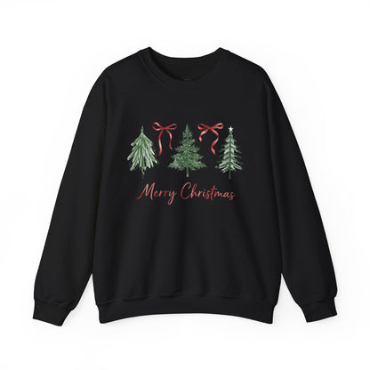 Christmas Tree Crewneck Sweatshirt – Merry Christmas Holiday Pullover