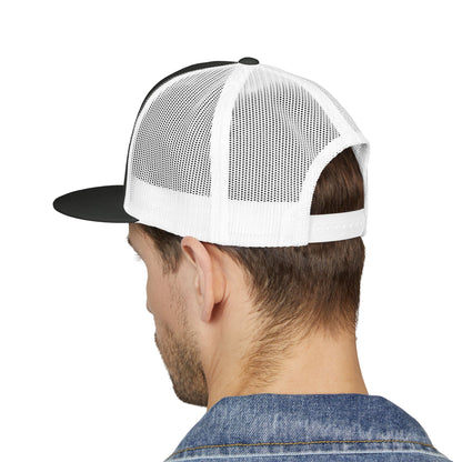 Embroidered 5 Panel Trucker Cap - Stylish Casual Hat for Outdoor Adventures, Perfect Gift for Dad, Summer Vibes, Fashionable Headwear